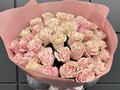 Букет 33 розы Пинк Мондиаль (Pink Mondial)