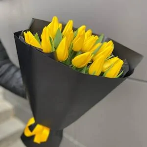 21 желтый тюльпан