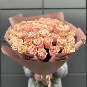 Букет 51 Роза Пинк Мондиаль (Pink Mondial)