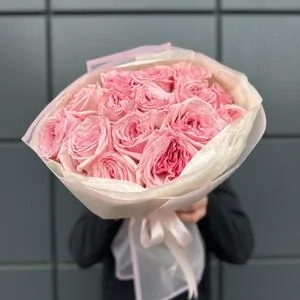 15 роз Пинк Охара (Pink Ohara)