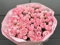 35 веток пионовидных кустовых роз Мэнсфилд Парк Пинк (Mansfield Park Pink)
