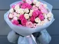 15 веток кустовых роз микс