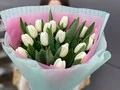 17 белых тюльпанов