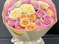 7 веток микс кустовых роз