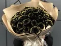 Букет 33 чёрные розы