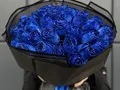 Букет 33 синие розы