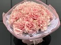 Букет 21 французская нежно-розовая роза